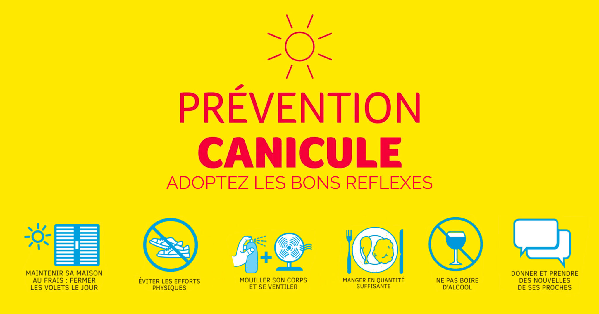 Prévention canicule : adoptons les bons réflexes